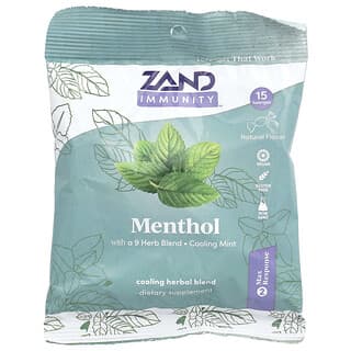 Zand, Menthol Lozenges, Menthol-Lutschtabletten, kühlende Minze, 15 Lutschtabletten