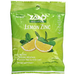 Zand, Naturals, Lemon Zinc, Lemon Mint, 15 Throat Lozenges