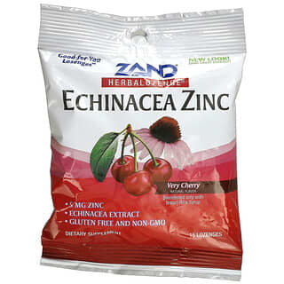Zand, زنك القنفذية، Herbalozenge، كرزية للغاية، 15 حبة على شكل معين