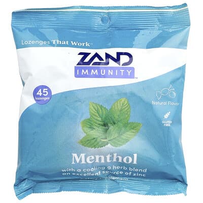 Zand, Immunity™, Menthol Pastilles, 45 Pastilles