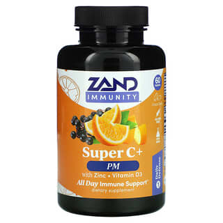 Zand, Immunity, Super C+ PM, With Zinc/Vitamin D3, 60 Tablets