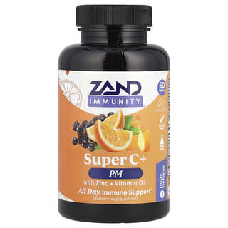 Zand, Immunity, Super C+ PM, With Zinc/Vitamin D3, 60 Tablets