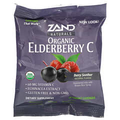 Zand, Naturals, Organic Elderberry C, Berry Soother, 18 Throat Lozenges