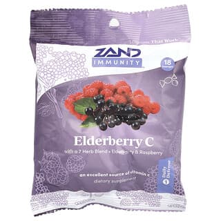 Zand, Elderberry C, Elderberry & Raspberry, 18 Lozenges