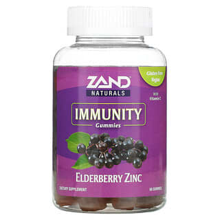 Zand, Жевательные таблетки для иммунитета, бузина и цинк с витамином C, 60 жевательных таблеток