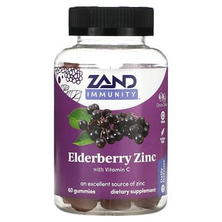 Zand, 機體抵抗軟糖，接骨木漿果鋅，含維生素 C，60 粒