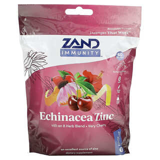 Zand (زاند)‏, المناعة ، زنك القنفذية ، بنكهة الكرز الشديدة ، 80 قرص استحلاب