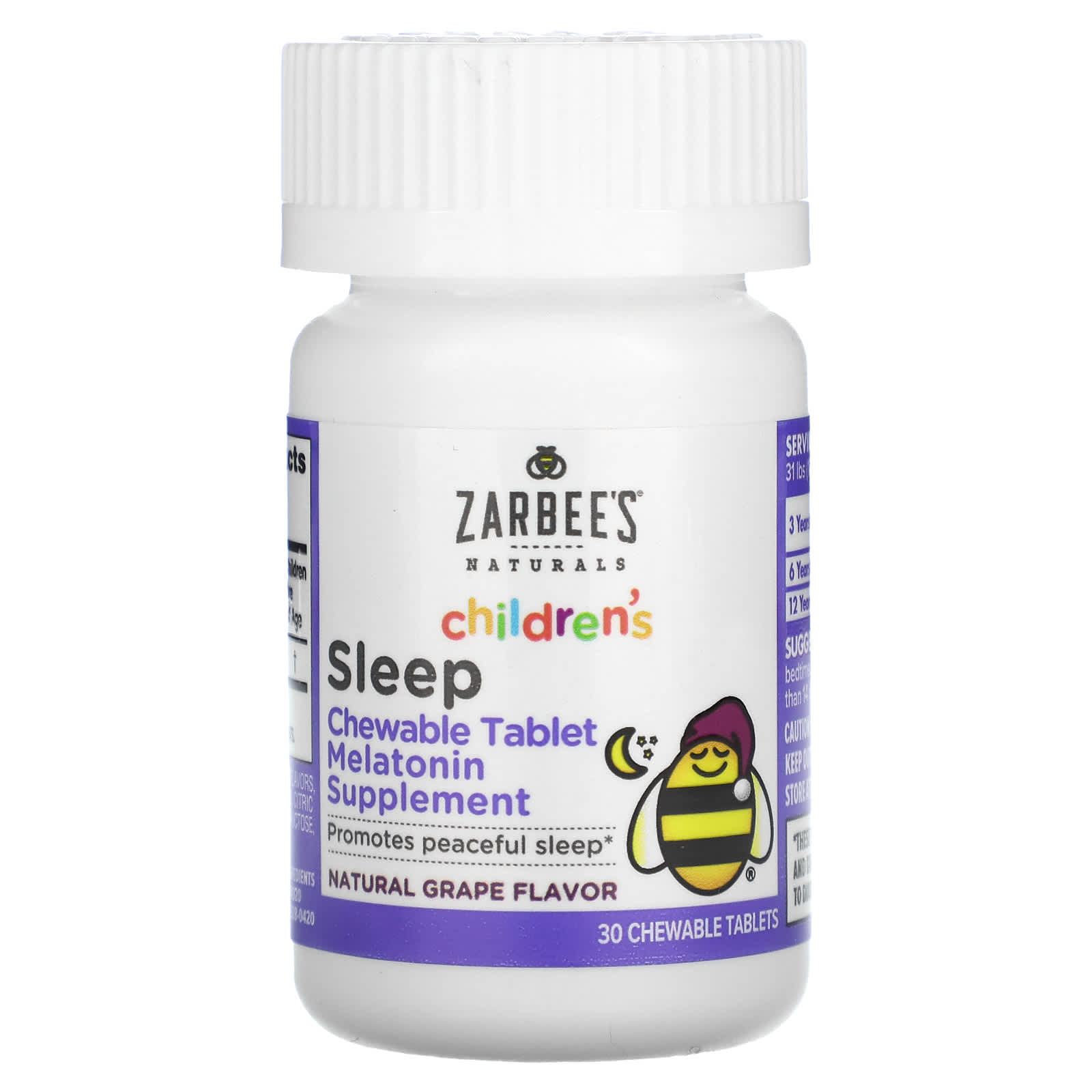 Zarbee's, Complément d'aide au sommeil à la mélatonine pour enfants ...