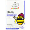 Children's, Sleep with Melatonin Supplement, For Children 3 Years +, Natural Grape Flavor, 30 Chewable Tablets 