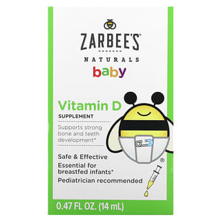 Zarbee's, ベビー用ビタミンD、0.47 fl oz (14 ml)