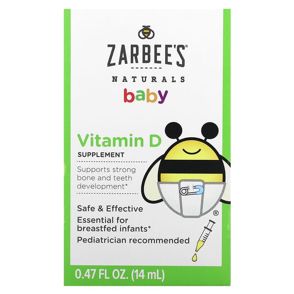 Zarbee's‏, الأطفال، فيتامين د، 0.47 أونصة سائلة (14 مل)