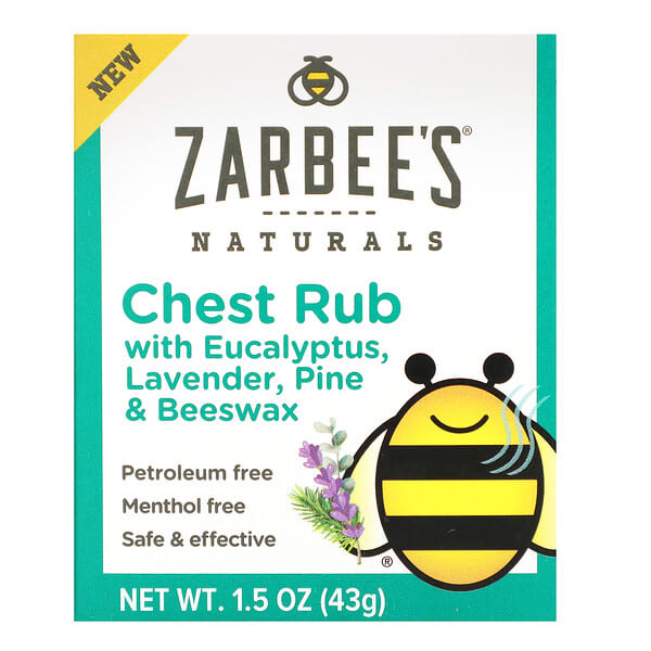 Zarbee's, Chest Rub with Eucalyptus, Lavender, Pine & Beeswax, 1.5 oz