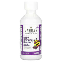 Zarbee's‏, תוסף תזונה לתמיכה יומית במערכת החיסון לילדים, עם סמבוק אמיתי, לגיל שנתיים ומעלה, 118 מ“ל (4 אונקיות נוזל)