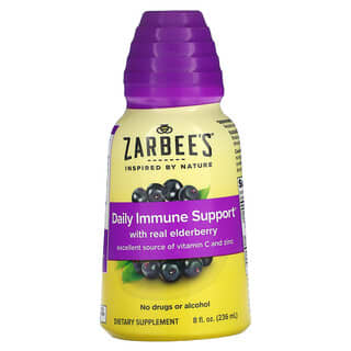Zarbee's, Daily Immune Support with Real Elderberry , 8 fl oz (236 ml)