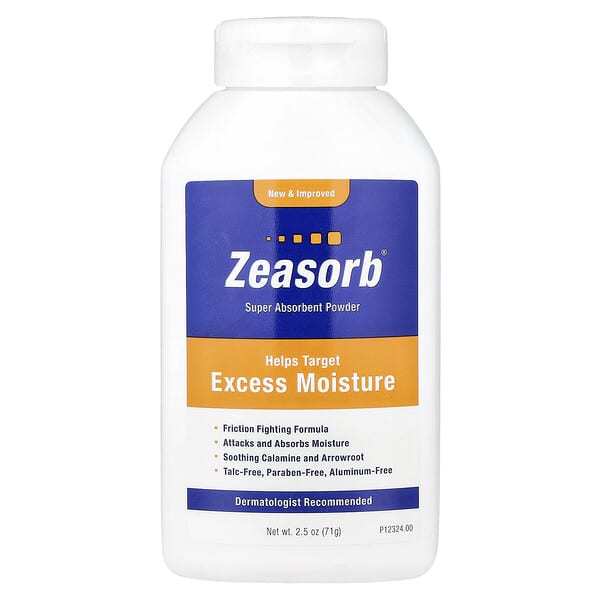 Zeasorb, 강력한 흡수력을 지닌 분말, 71g(2.5oz)