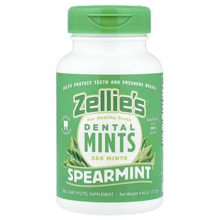 Zellie's, Dental Mints, м'ята кучерява, 250 шт