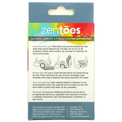 ZenToes, Toe Wrap Balance & Comfort, gepolsterte Zehenwickel aus Stoff, 2er-Pack