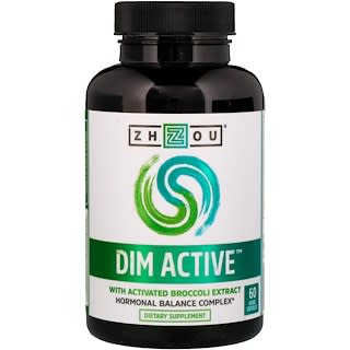 Zhou Nutrition, DIM Active, Complejo de equilibrio hormonal, 60 cápsulas vegetales