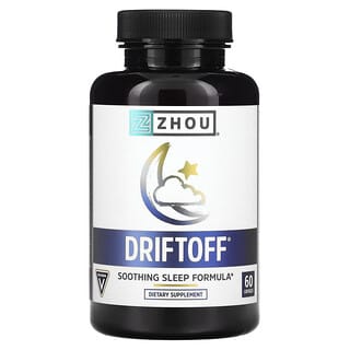 Zhou Nutrition, Driftoff, Formule apaisante pour le sommeil, 60 capsules