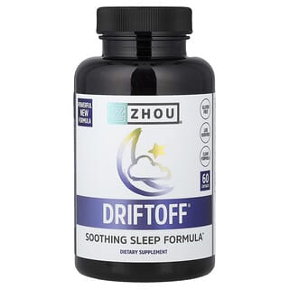 Zhou Nutrition, Driftoff®, Soothing Sleep Formula, 60 Capsules
