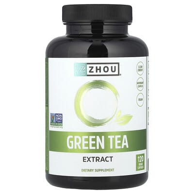 Zhou Nutrition, Green Tea Extract, 500 mg, 120 Vegetarian Capsules
