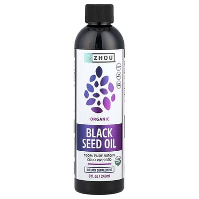 Zhou Nutrition, Organic Black Seed Oil, 8 fl oz (240 ml)