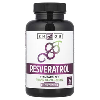 Zhou Nutrition, Resveratrol, 60 kapsułek roślinnych