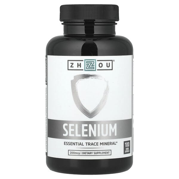 Zhou Nutrition Selenium, 200 mcg, 100 Veggie Capsules