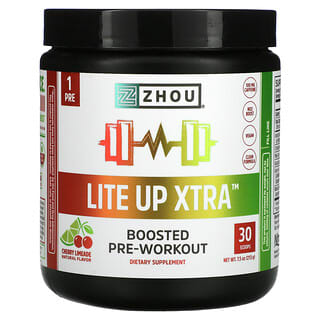 Zhou Nutrition, Lite Up Xtra, Boosted Pre-Workout, für vor dem Training, Kirsche-Limeade, 213 g (7,5 oz.)