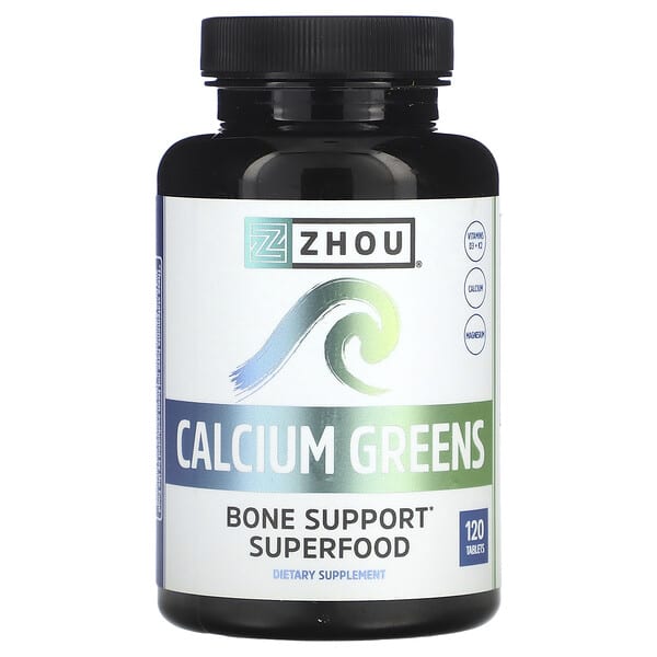 Zhou Nutrition Calcium Greens, 120 Tablets