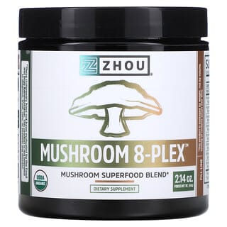 Zhou Nutrition, Mushroom 8-Plex 분말, 60g(2.14oz)