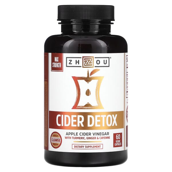 Zhou Nutrition‏, Cider Detox، ‏60 كبسولة نباتية