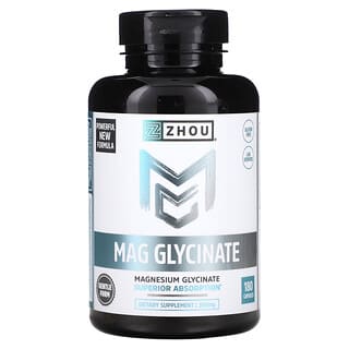 Zhou Nutrition, Mag Glycinate, 87 mg, 180 Capsules