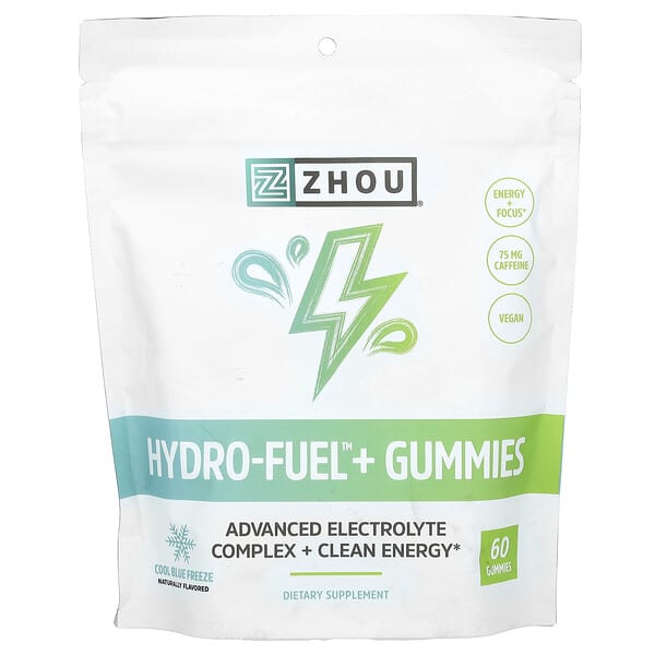 Hydro-Fuel Gummies, Cool Blue Freeze, 60 Gummies