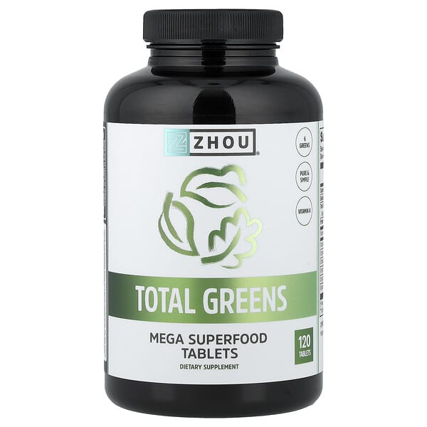 Zhou Nutrition, Total Greens, 120 Tablets — product photo 1