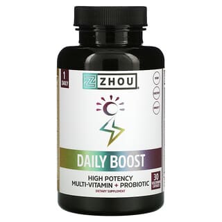 Zhou Nutrition, Daily Boost，30 粒素食膠囊
