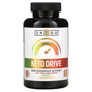 Zhou Nutrition, Keto Drive, BHB cétones exogènes, 60 capsules 