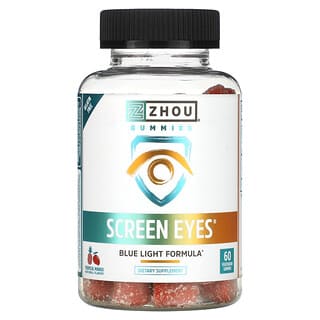 Zhou Nutrition, 屏幕眼，熱帶芒果味，60 粒素食膠囊