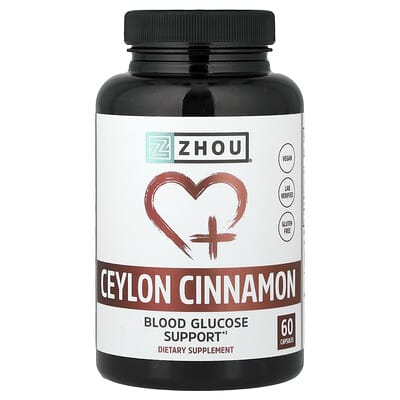 Zhou Nutrition, Ceylon Cinnamon, 60 Capsules