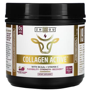 Zhou Nutrition, Collagen Active, Baies noires et cerise, 378 g