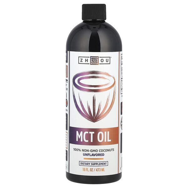MCT Oil, Unflavored, 16 fl oz (473 ml)