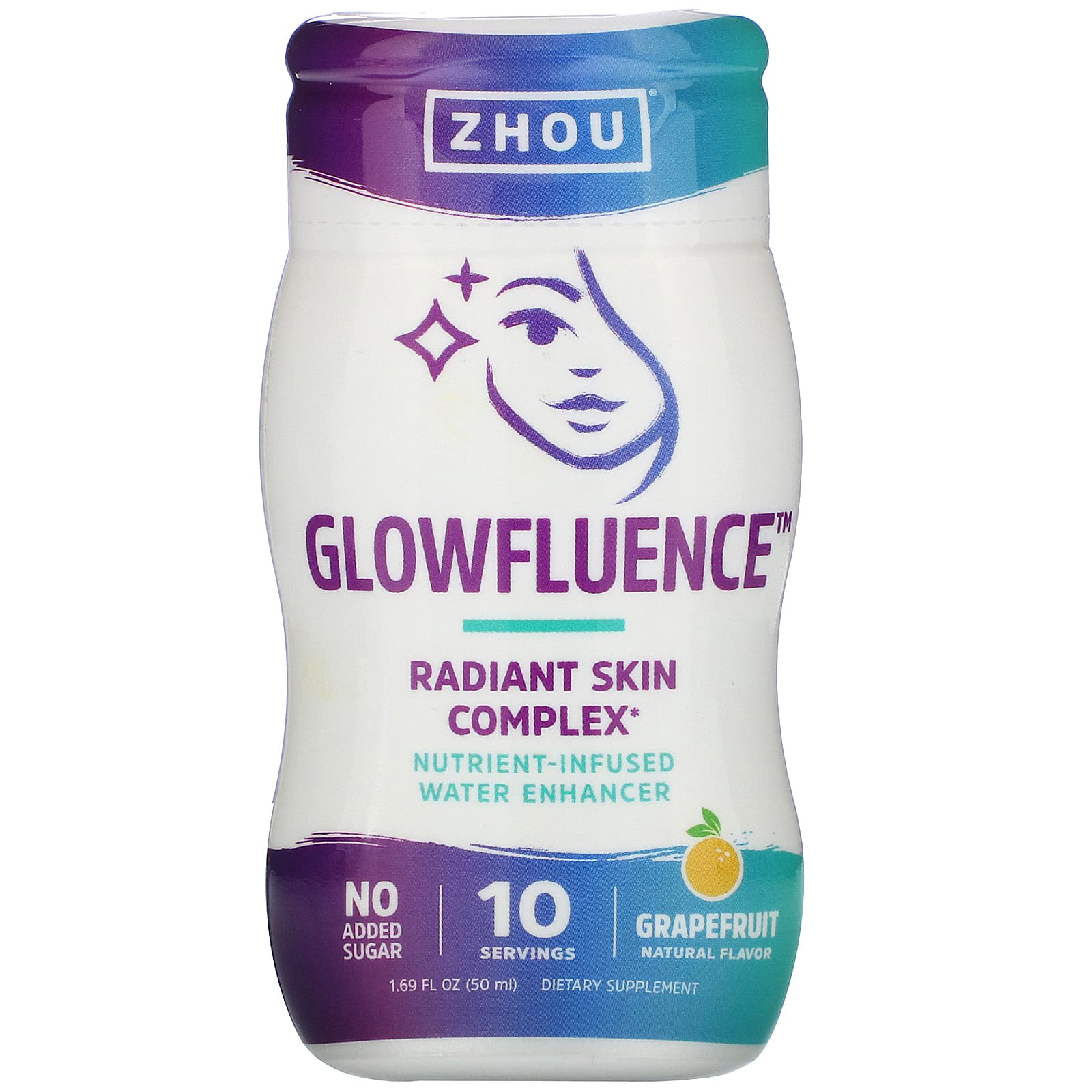 Zhou Nutrition, Glowfluence, NutrientInfused Water Enhancer