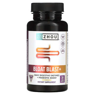 Zhou Nutrition, Bloat Blast+, 30 Vegan Capsules