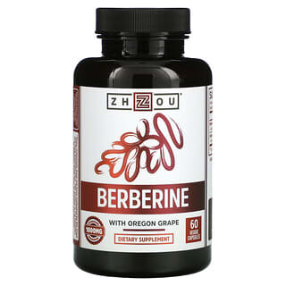 Zhou Nutrition, Berberine with Oregon Grape, 500 mg, 60 Veggie Capsules