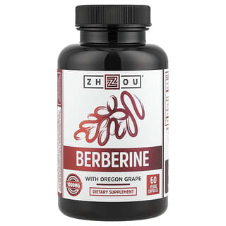 Zhou Nutrition, Berberine with Oregon Grape, 1,000 mg, 60 Veggie Capsules (500 mg per Capsule)