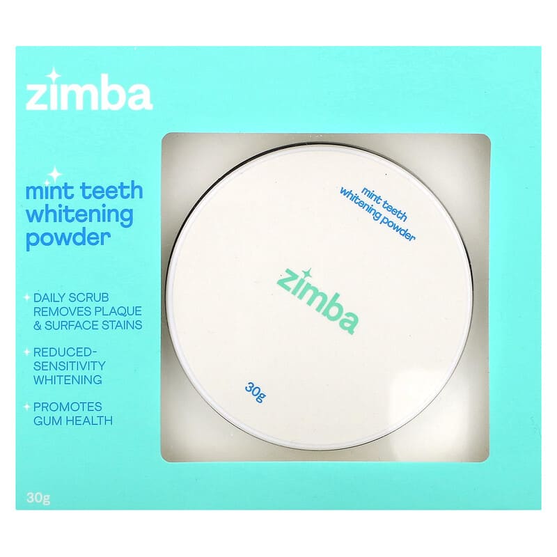 ミントの歯用ホワイトニングパウダー、30g