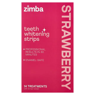 Zimba, Bandes de blanchiment dentaire, Fraise, 14 traitements