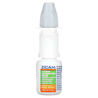 Zicam, Soulagement extrême de la congestion, Spray nasal sans gouttes, Aloe vera apaisant, 15 ml