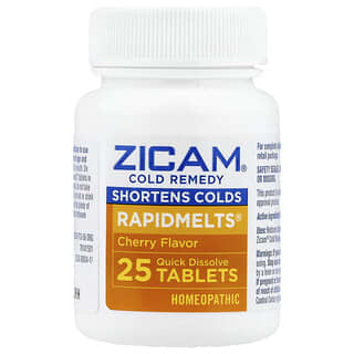 Zicam, Cold Remedy, RapidMelts®, Cherry, 25 Quick Dissolve Tablets