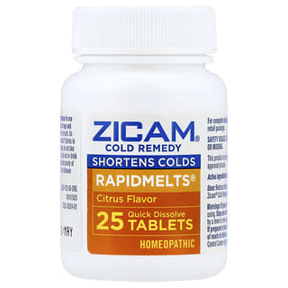 زيكام‏, علاج نزلات البرد ، RapidMelts ، الحمضيات ، 25 قرصًا سريع الذوبان
